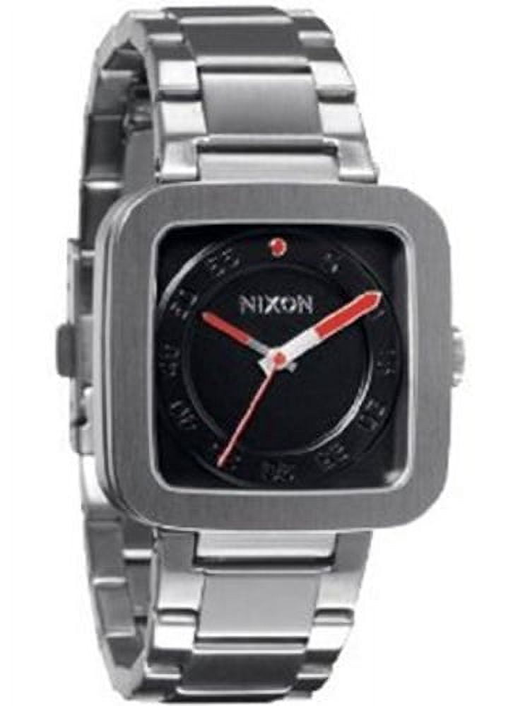 Nixon Men's A189100 The Riot Silver Dial Stainless Steel Bracelet