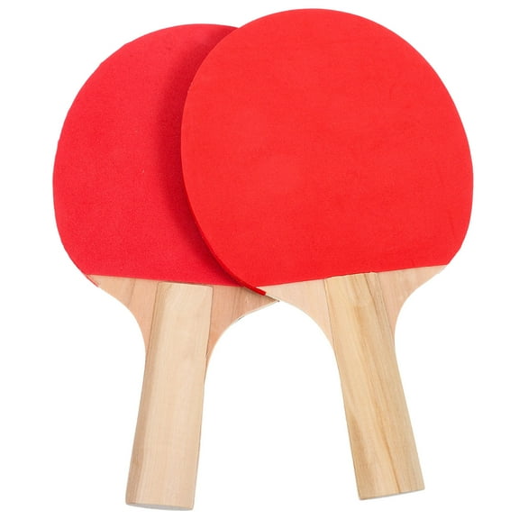 NIYANGLE 1 Pair Table Tennis Paddles Red Wood For Outdoor Use Lightweight Sports Equipment