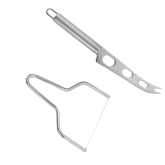 NIYANGLE Certified Cheese Knives Set Silver Stainless Steel 1 Set 10.2X1.0X0.8In