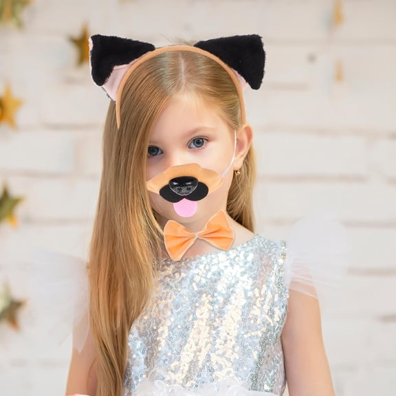 NIYANGLE 1 Set Of Cute Animal Style Animal Ear Headband Set Crafted In Cloth For And Cosplay Fun