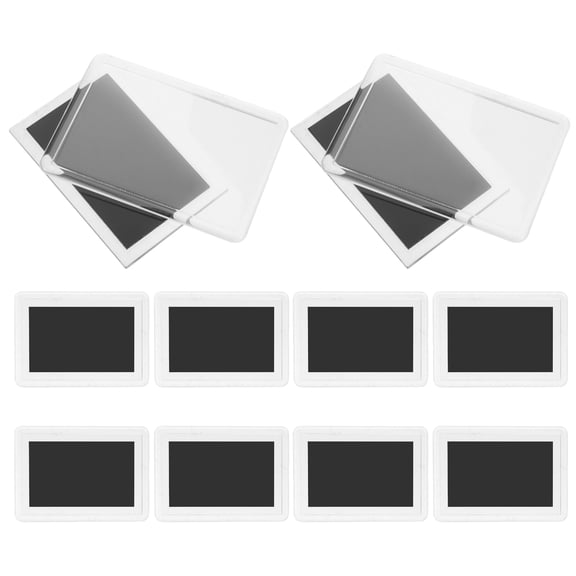 NIYANGLE 10Pcs Magnet Photo Frames for Fridge Transparent Acrylic for Home and Kitchen Use