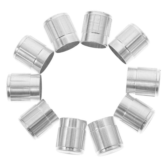 NIYANGLE 10Pcs Replacement Control Knobs in Aluminum Alloy Plated Silver with Precision Adjustment for Back to Studio Setup
