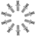 thumbnail image 1 of NIYANGLE 10Pcs Snare Drum Screw Cylindrical Silver Plated for Amateur Drummers M6x10mm, 1 of 8