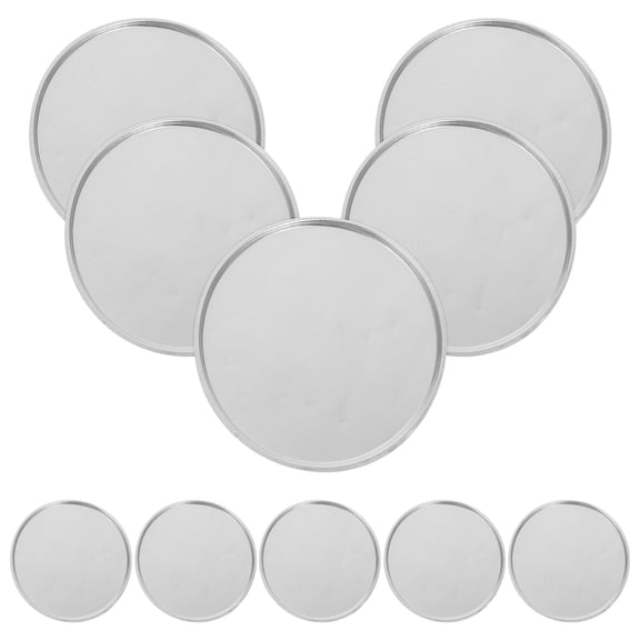 NIYANGLE 10Pcs Weighing Pans Aluminium Foil Weighing Trays for Chemical Measurements 4.7x4.7x0.2in