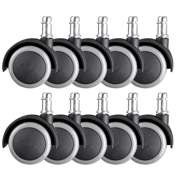 NIYANGLE 10pcs Inch Grey Universal Caster Wheels for Furniture Accessories