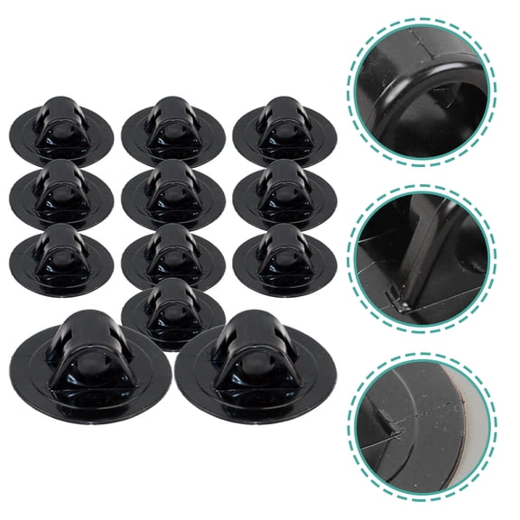 NIYANGLE Professional Design Kayak Engine Bracket Black PVC 12Pcs