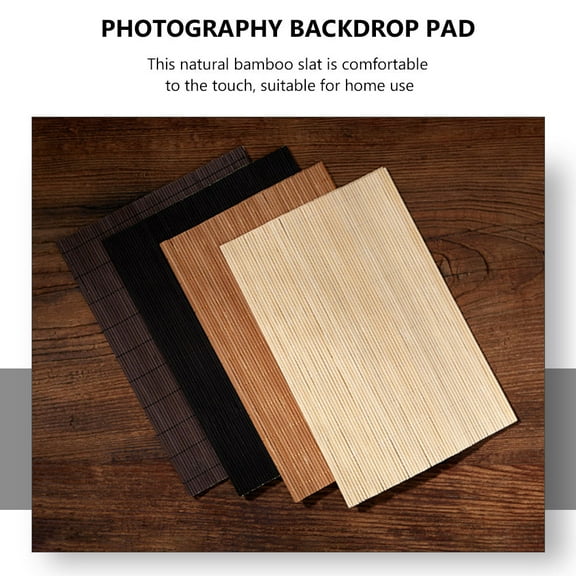 NIYANGLE Photo Backdrop Bamboo Mat Home Use Khaki 1Pack 40X30X0.01cm