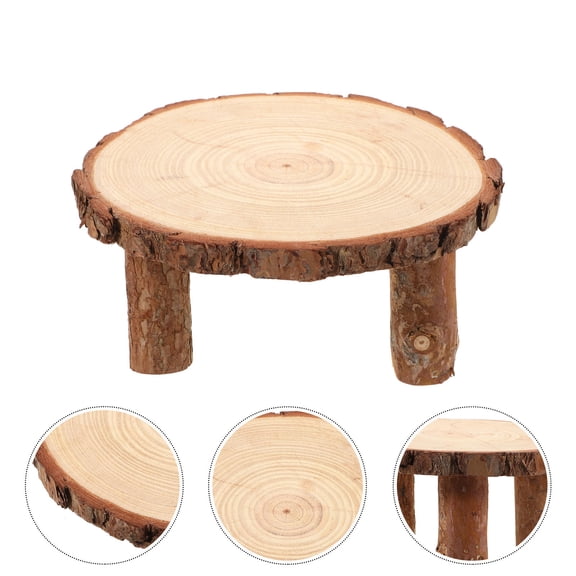 NIYANGLE 1Pack Flower Pot Riser for Wedding Cake Display and Indoor Garden Wooden Display Riser