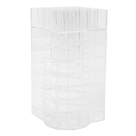NIYANGLE Lipstick Organizer Tower Acrylic Transparent 1Pack 9.6x4.5in