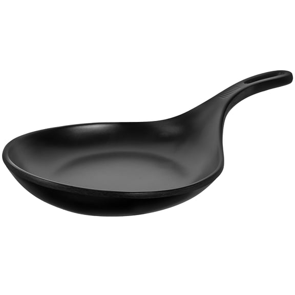 NIYANGLE 1Pcs Dish With Handle For Organizing And Serving In Black Spoon Shape