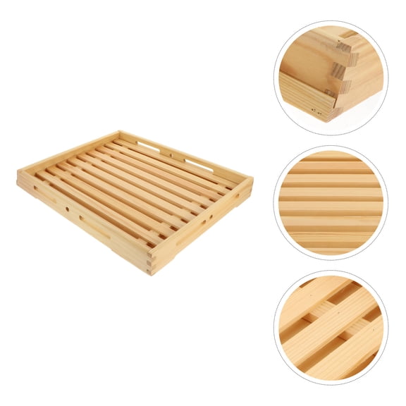 NIYANGLE 1Pcs Rustic Wood Platter for Elegant Serving