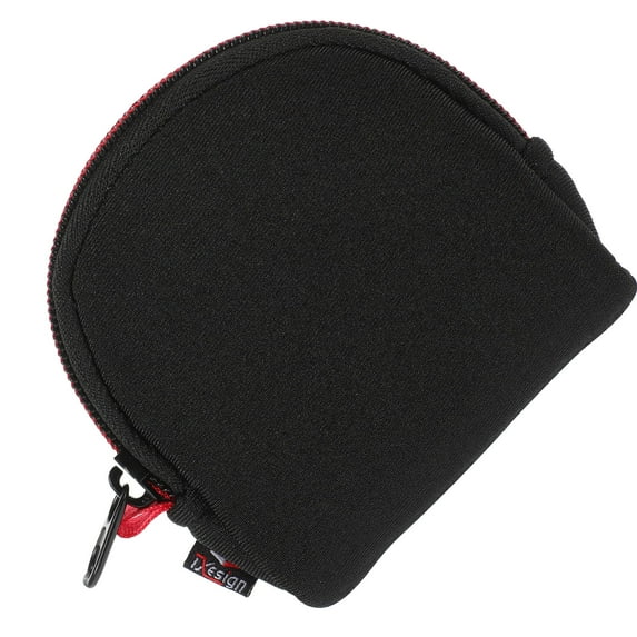 NIYANGLE 1Set Black Neoprene Camera Lens Bag for Foldable and Lightweight 3.93X3.54X0.94in