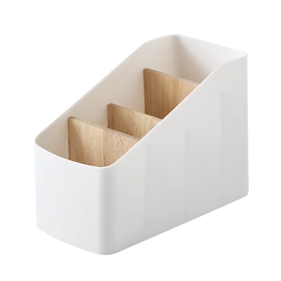 NIYANGLE 1Set Wooden Controller Holder for Bedside Table Organizer Multi Grid Design Included