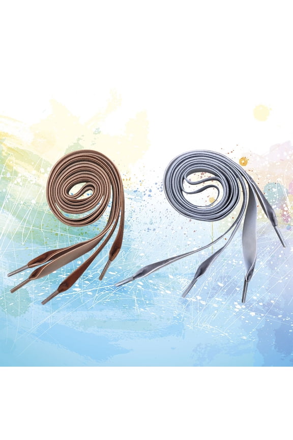 2 Pairs Durable Flat Shoe Strings for Trainers 80x1.6x0.5 in Durable and Wide Design