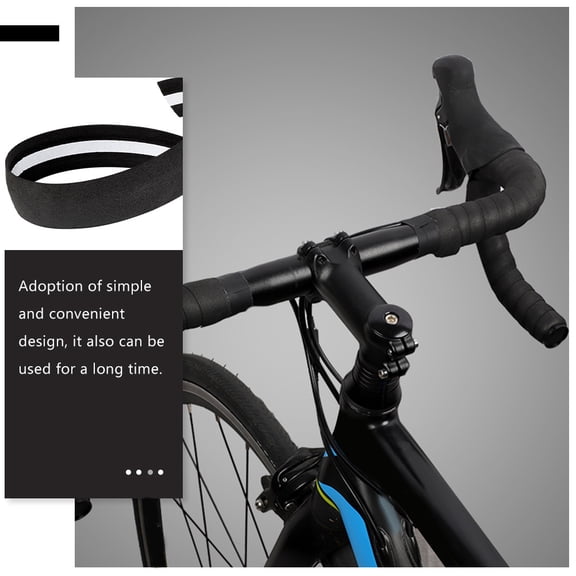 NIYANGLE 2 Pairs EVA Bike Handlebar Tape with Elastic Straps for Enhanced Cycling Comfort and Grip