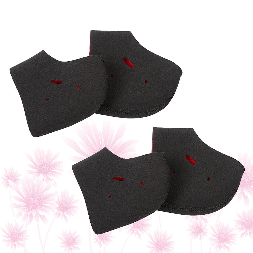 NIYANGLE 2Pairs Heat Socks Heel Cover for Running Walking and Standing ...