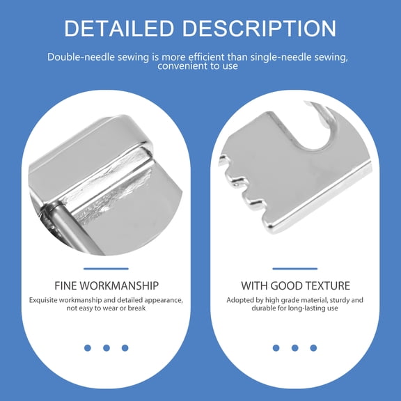 NIYANGLE Stainless Steel Twin Needles Professional Double Needle 2Sets