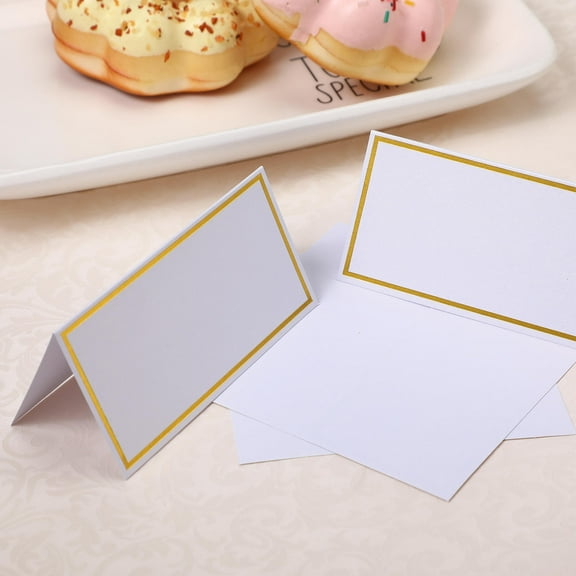 NIYANGLE Wedding Table Card Table Tent Cards Rectangular Three Dimensional Design 20 Pcs 10*10cm