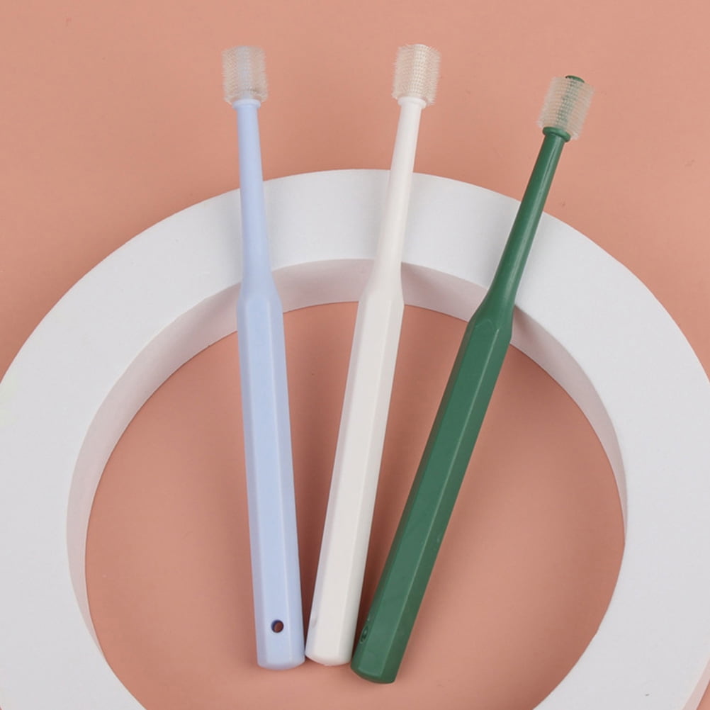 NIYANGLE 2Pack Toothbrushes For Pets 15.5X1.3X1.3CM Plastic TPE For ...