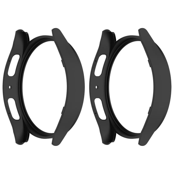 NIYANGLE 2Pcs Black Smartwatch Protective Shell Cover for Watch Scratch and Drop Resistance