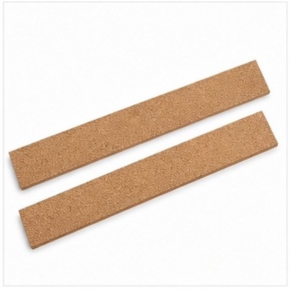 NIYANGLE 2Pcs Chocolate Cork Board Strip for Office Wall Mounted Memo and Photo Display