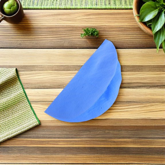 NIYANGLE 2Pcs Clay Throwing Cloth Blue Round Pottery Wheel Bat Mat for Ceramics and Sculpting