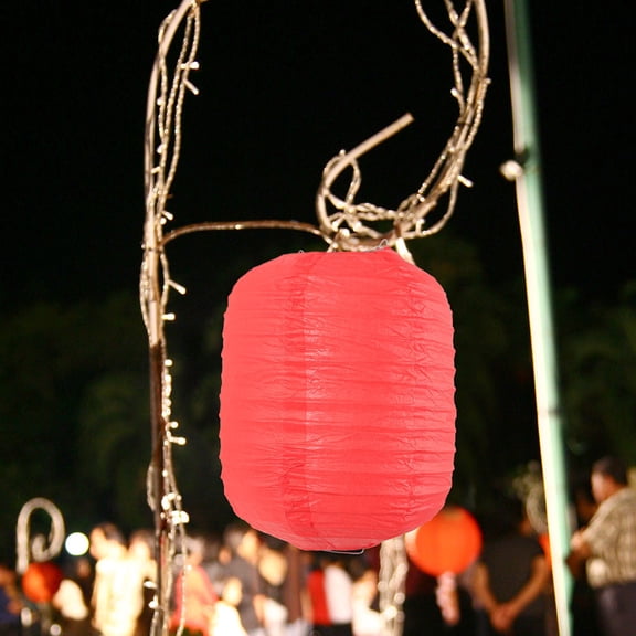 NIYANGLE 2Pcs Holiday Lantern Red Paper Hanging For Party Decorations