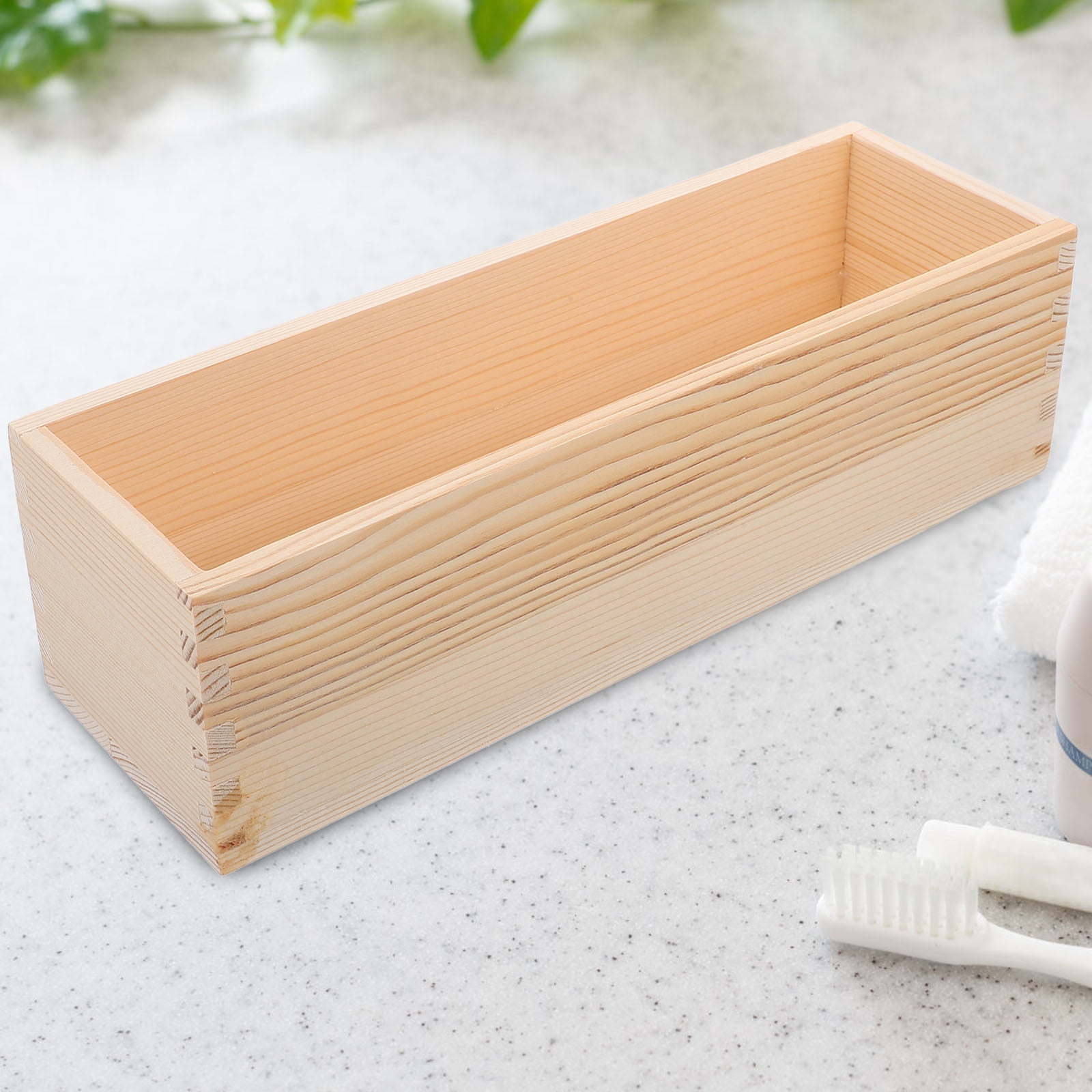 NIYANGLE 2Pcs Wooden Box Soap Molds Wood Versatile Shapes Diy Tool Home Use Craft Making