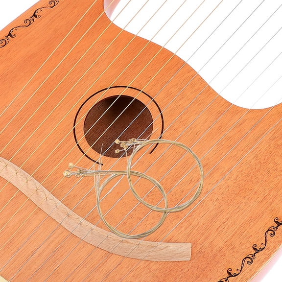 NIYANGLE 2Set Lyre Strings for Lap Harp, Steel Metal Replacement with Stable Pitch for Orchestra Rehearsal Use