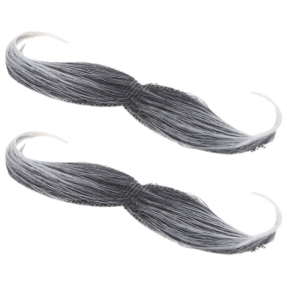 NIYANGLE Beard Black Cloth 2Pcs