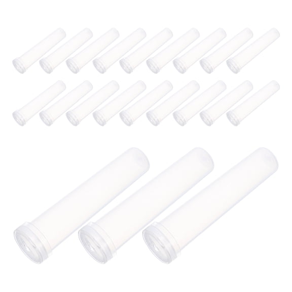 NIYANGLE 30Pcs Clear Flower Hydration Tubes with Tight Sealing Caps for Bouquet Transport
