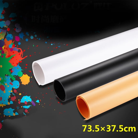 NIYANGLE Waterproof Frosted Background Durable Assorted Color Ideal for Object Photography 3Pcs