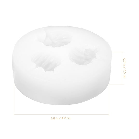 NIYANGLE 3Set Pumpkin Mold for DIY Projects and Home Decor White