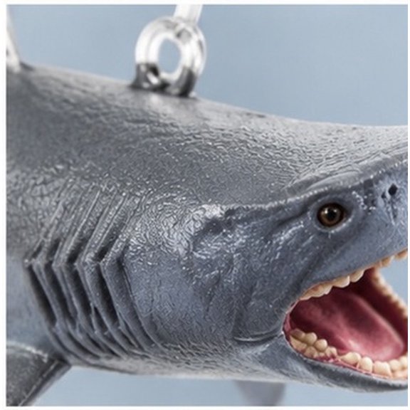 NIYANGLE 4 Sets Aquarium Shark Ornament with Floating Technology, Pvc
