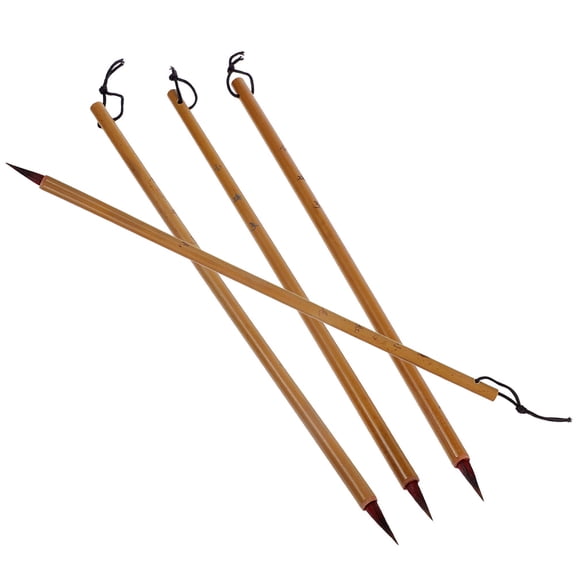 NIYANGLE Chinese Calligraphy and Painting Tools Calligraphy Brushes Animal Hair 4Pcs