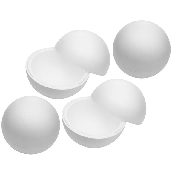 NIYANGLE 4Pcs Diy Foams Balls for Birthday Parties Diy Design White Round 19.3x19.3x19.3cm