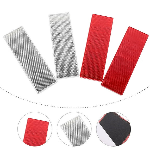 NIYANGLE Highway Reflectors Car Reflectors Plastic Red Drivers Night Driving 12 Pcs 5.8*1.9 in