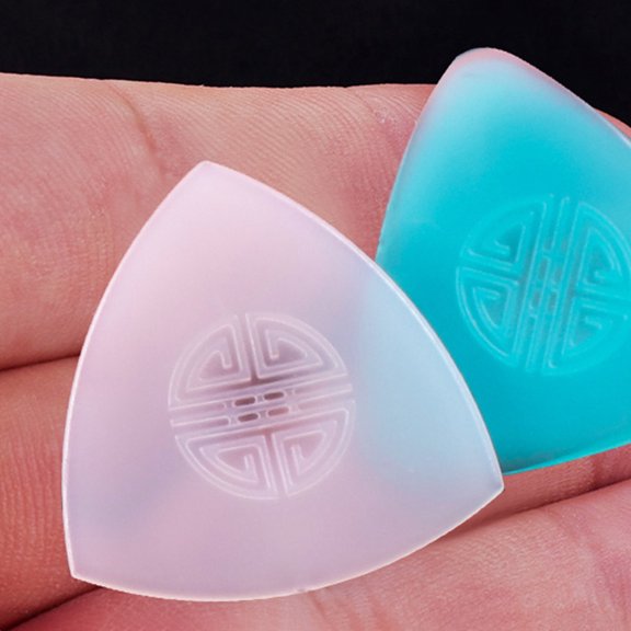 NIYANGLE 4pcs Ruan Pick Guitar Picks Zhongruan Liuqin Plectrum Ruan Plectrum Nylon Liuqin Accessory Nylon White