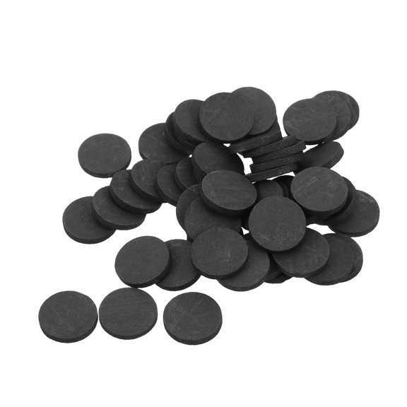 NIYANGLE 50Pcs Graphite Block Disk Round Black for Durable Use in Industrial Furnace Applications