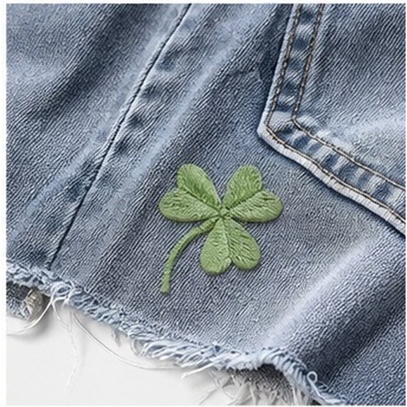 NIYANGLE 5- Leaf Embroidered Sew- Applique Patches for Clothing, Jackets, Bags, Hats, Craft Decoration