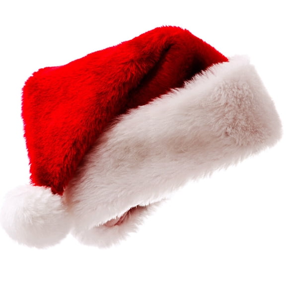 NIYANGLE 6-Pack Soft Red Christmas Hats Festive Holiday Headwear for Outdoor Events, Parties, and