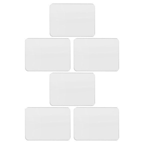 NIYANGLE 6Pcs Mirror Decal for Phone Transparent Self Adhesive Acrylic Tile for Smartphone Case and Wall Decor