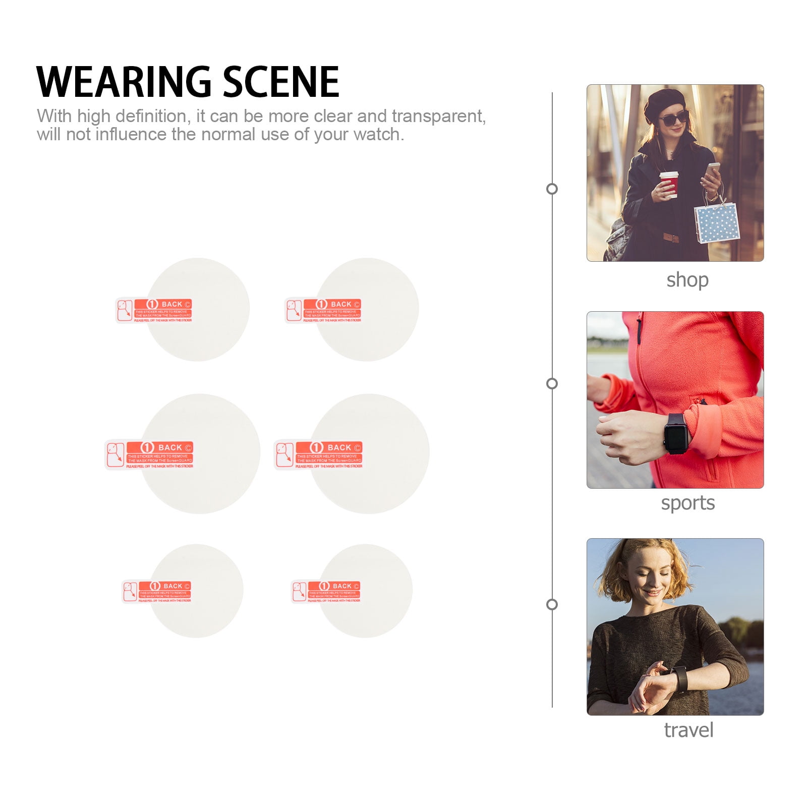 NIYANGLE 6Pcs Professional Watch Screen Protector Clear Tempered Glass ...