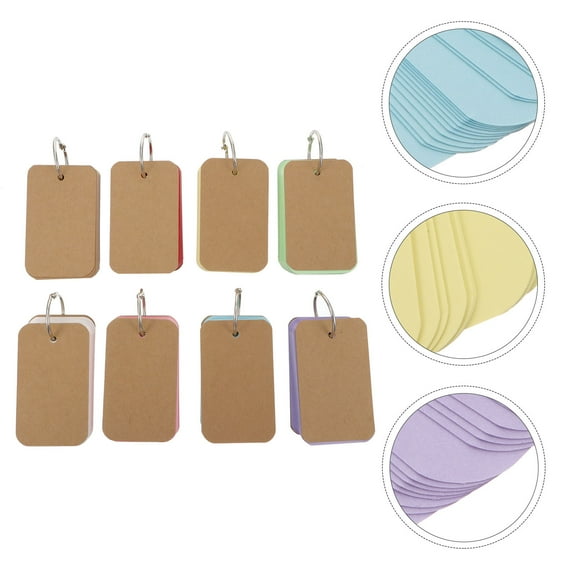 NIYANGLE 8Pcs Speech Cards for Teaching and Office Work Assorted Color