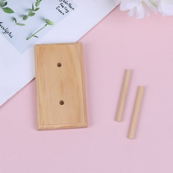 NIYANGLE Beige Embroidery Beaded Thread Tool Stand 1Pc Yarn Spool Rack For Diy Projects