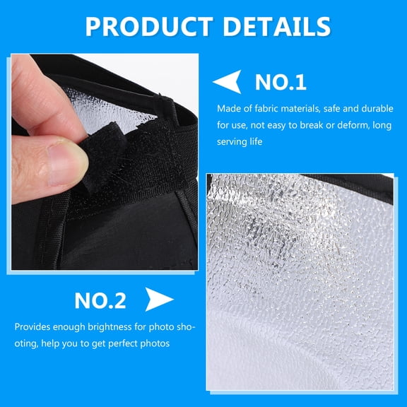 NIYANGLE Portable Black Softbox Light Diffuser for Indoor and Outdoor Photography