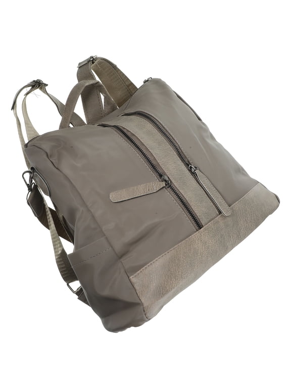 Grey Oxford Fabric Nylon Casual Backpack with for Women