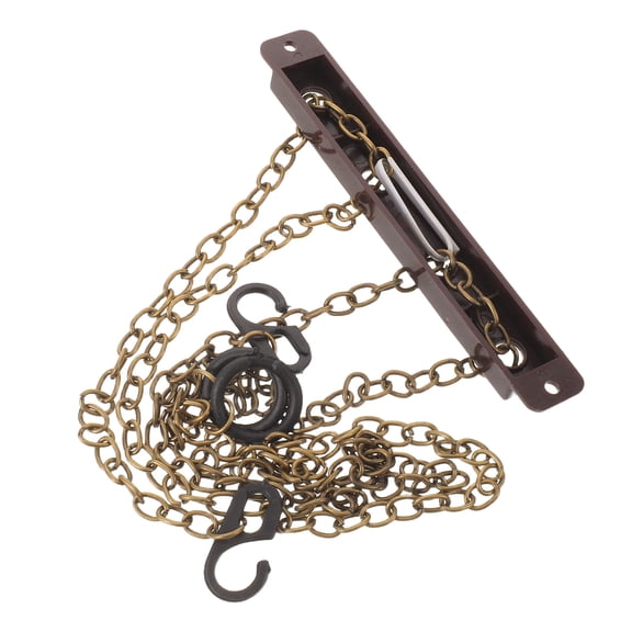 NIYANGLE Cuckoo Clock Weight Chain, Black Metal and Plastic, Efficient Winding, Classic Decorative Appeal