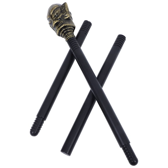 NIYANGLE Costume Scepter Accessory Wand Golden 1Set Plastic Ancient Egyptian Party Item for Themed Dress Up