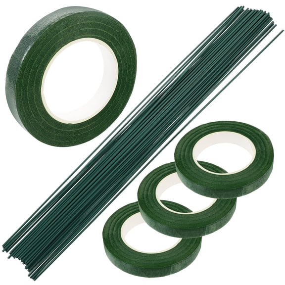 NIYANGLE Diy Floral Stem Wires for Artificial Flowers Flexible Metal Green Color Perfect for Wedding Bouquet Making and Craft Projects